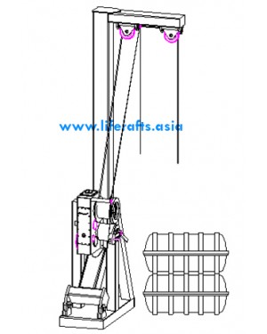 Life Raft Davit - L Frame Life Raft Davit